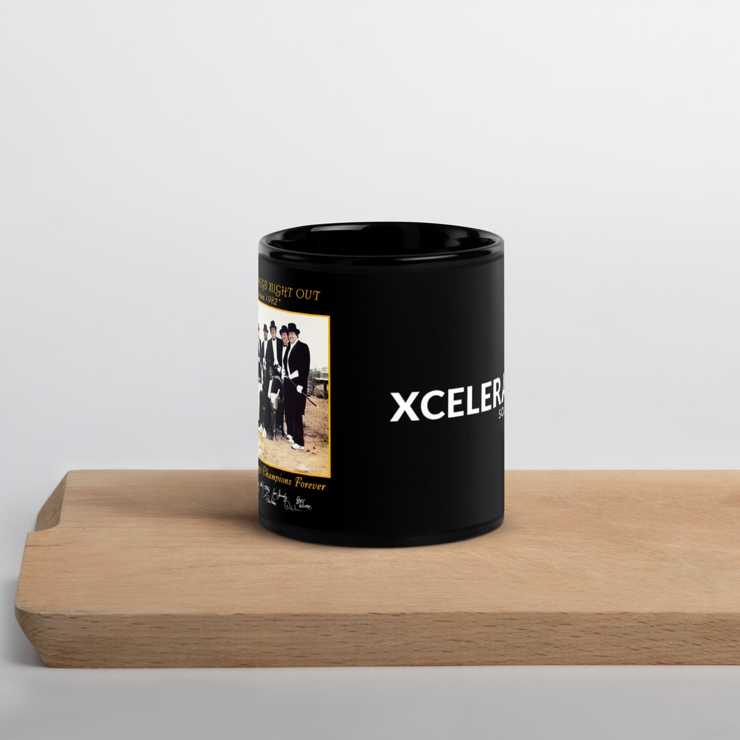 Black Glossy "Hogs" Mug